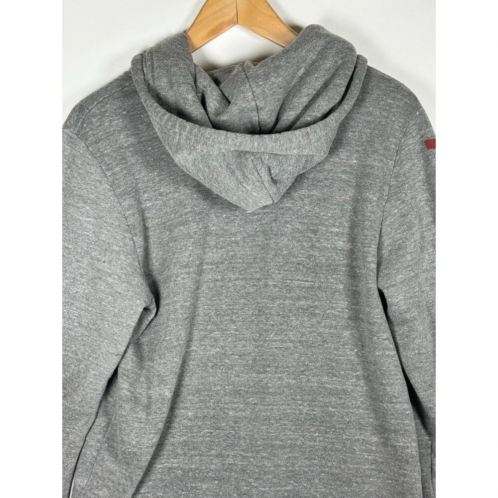Aviator Nation Zip Up Hoodie Medium Gray Venice Ca Rainbow Logo Made in USA - Picture 4 of 13